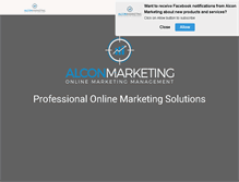 Tablet Screenshot of alconmarketing.com